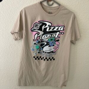 Pizza Planet Beige Graphic T-Shirt